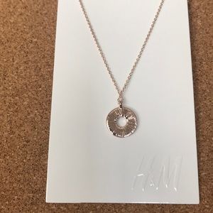 H&M Rose Gold Reversible Pendant Necklace